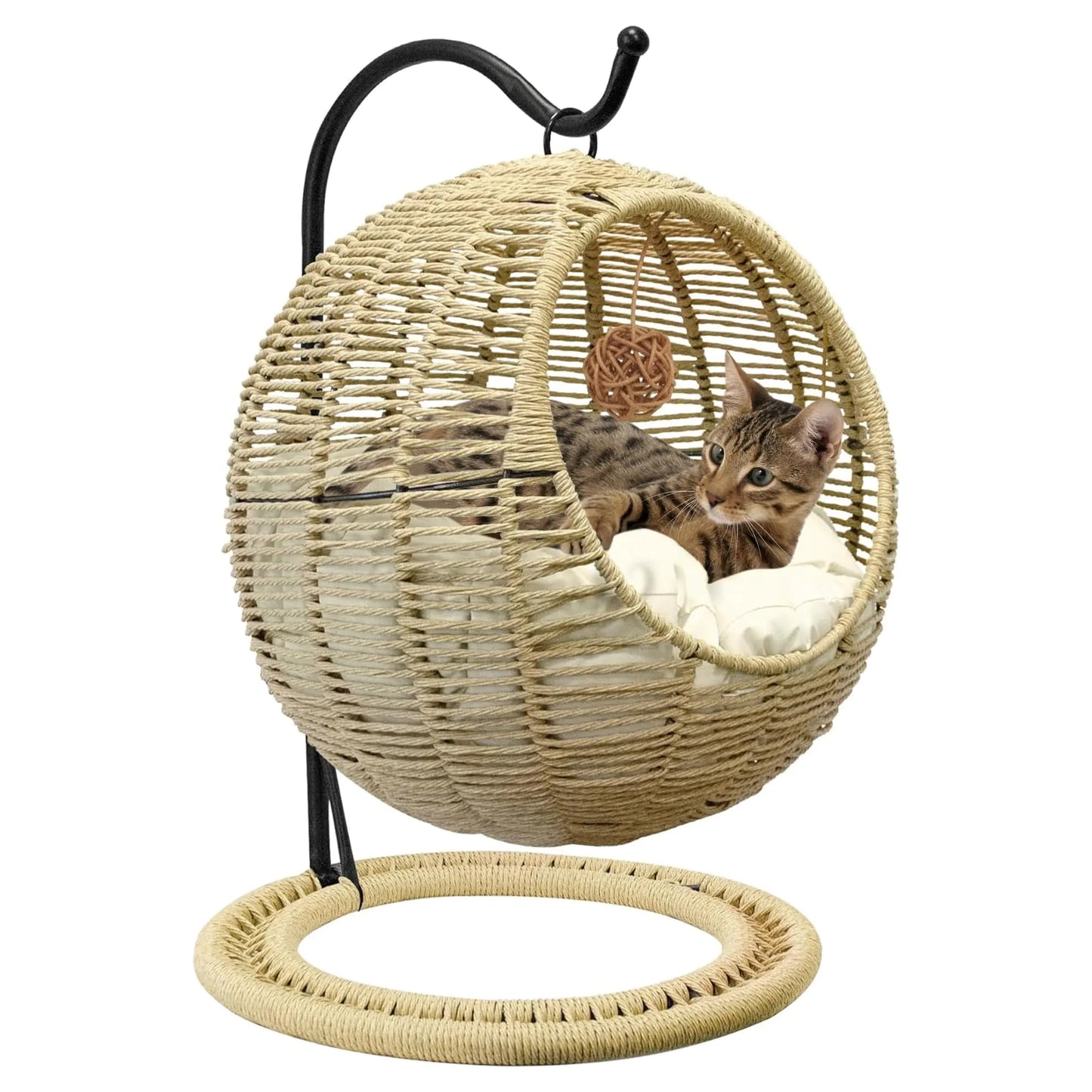 Vida Vistoso Wicker Nest Cat Swing