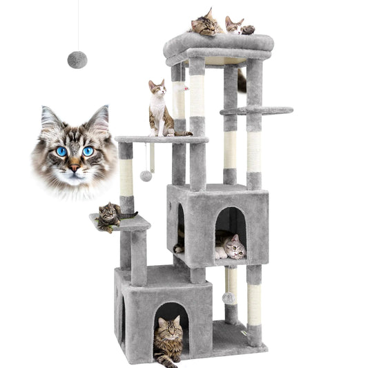 Globlazer Deluxe 61" Cat Mansion with Scratching Posts