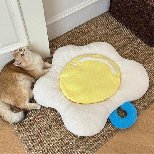 Soft Dutch Egg Pet Sleeping Pad – Washable & All-Season Comfort for Cats & Dogs