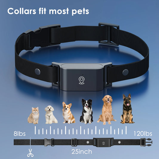 Waterproof 4G GPS Dog Tracker – Long Standby, Real-Time Location & Anti-Loss Smart Collar