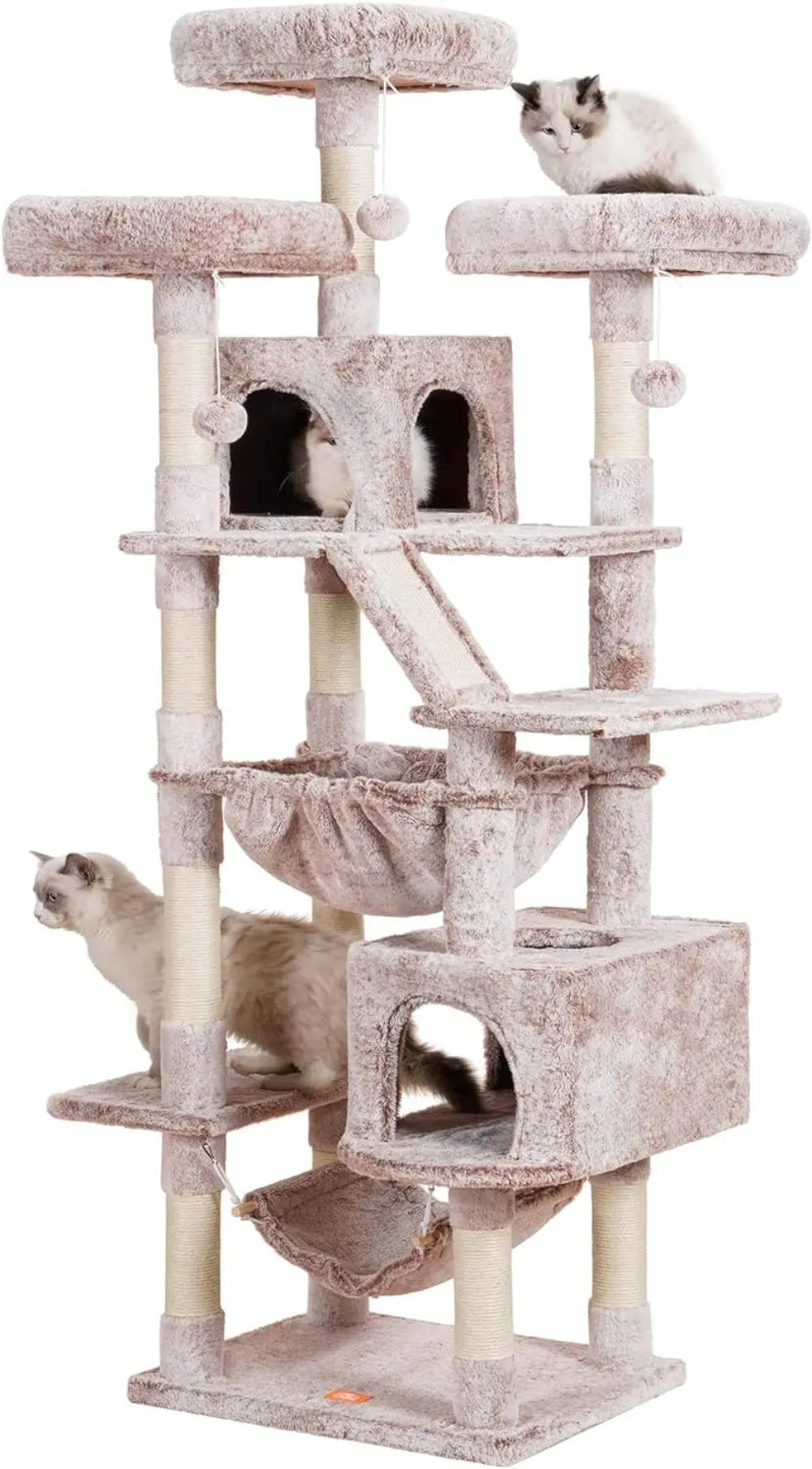 73" Tall Cat Tree - Heavy-Duty Tower for Large Indoor Cats