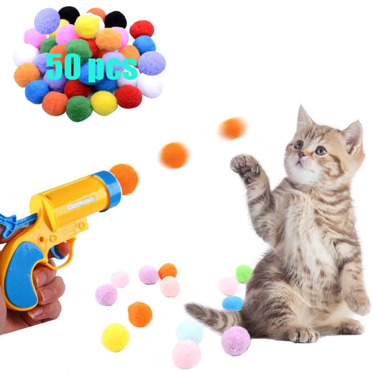 Cat Catcher Ball Launcher Toy - 50Pcs