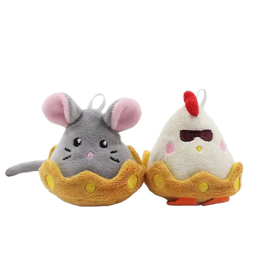 Mazzy & Ori Plush Catnip Duo: Chicken & Mouse